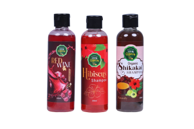 Shampoo Combo Offer (Hibiscus+Redwine+Shikakai) 600ml